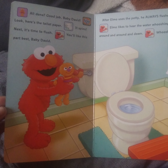POTTY TIME WITH ELMO" POTTY TRAINING BOOK WITH SOUND - Picture 9 of 16